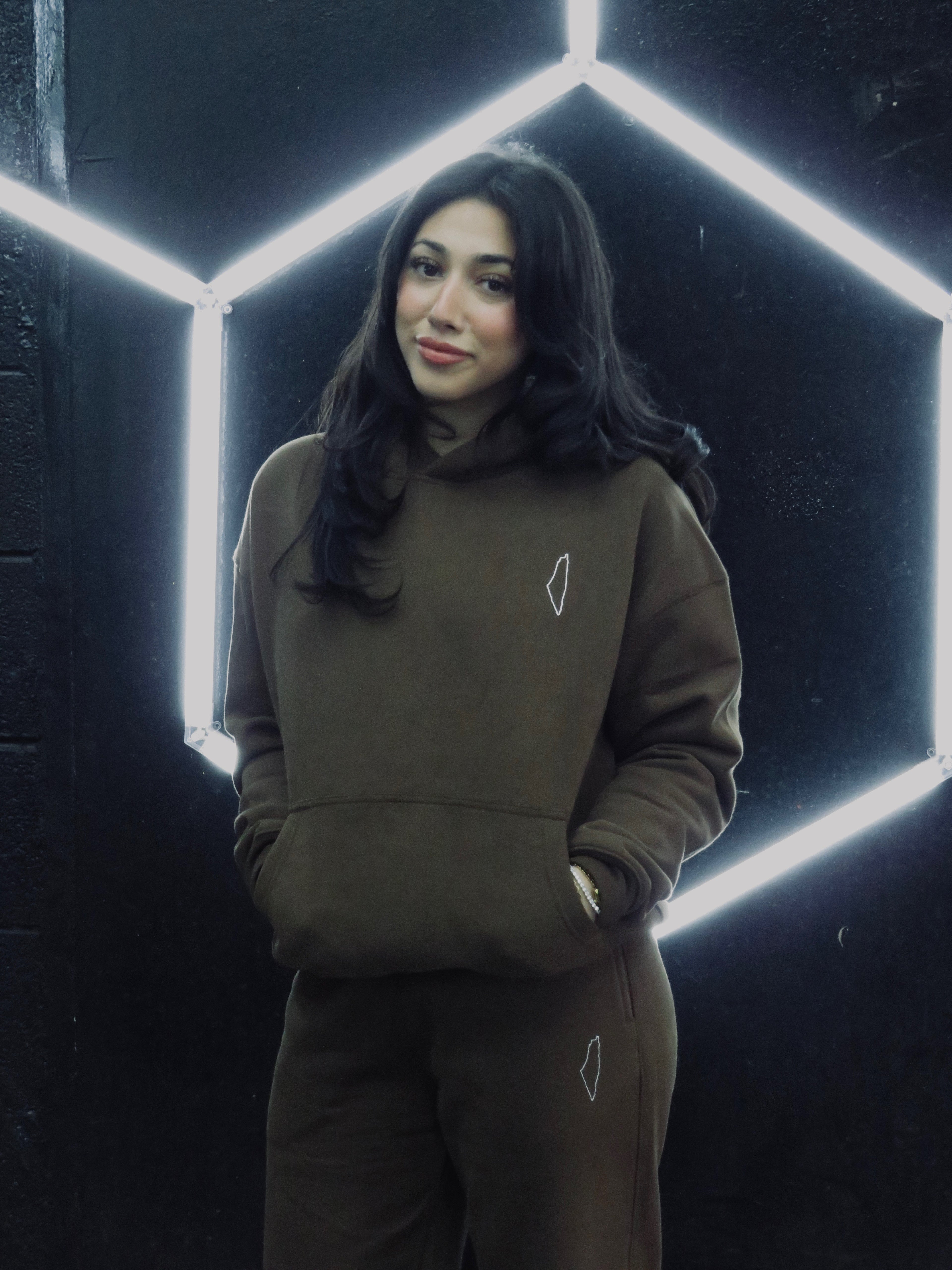 Brown Palestine Map Sweatsuit
