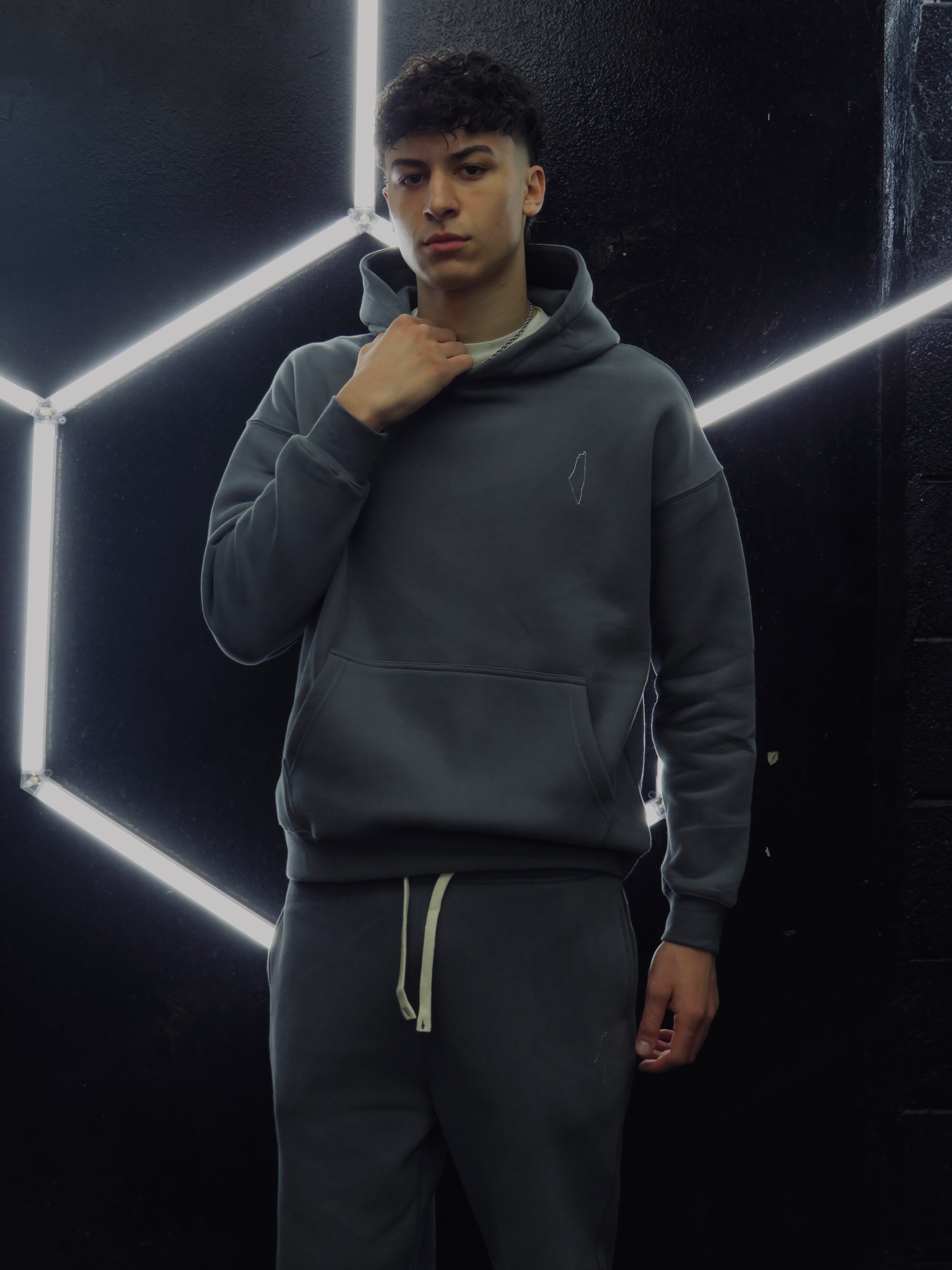 Grey Palestine Map Sweatsuit