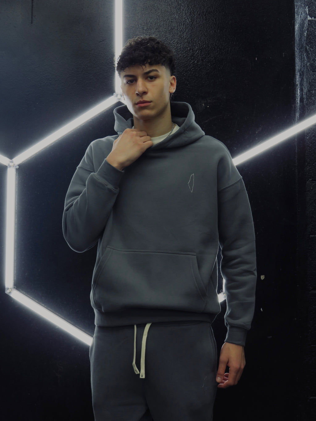 Grey Palestine Map Sweatsuit