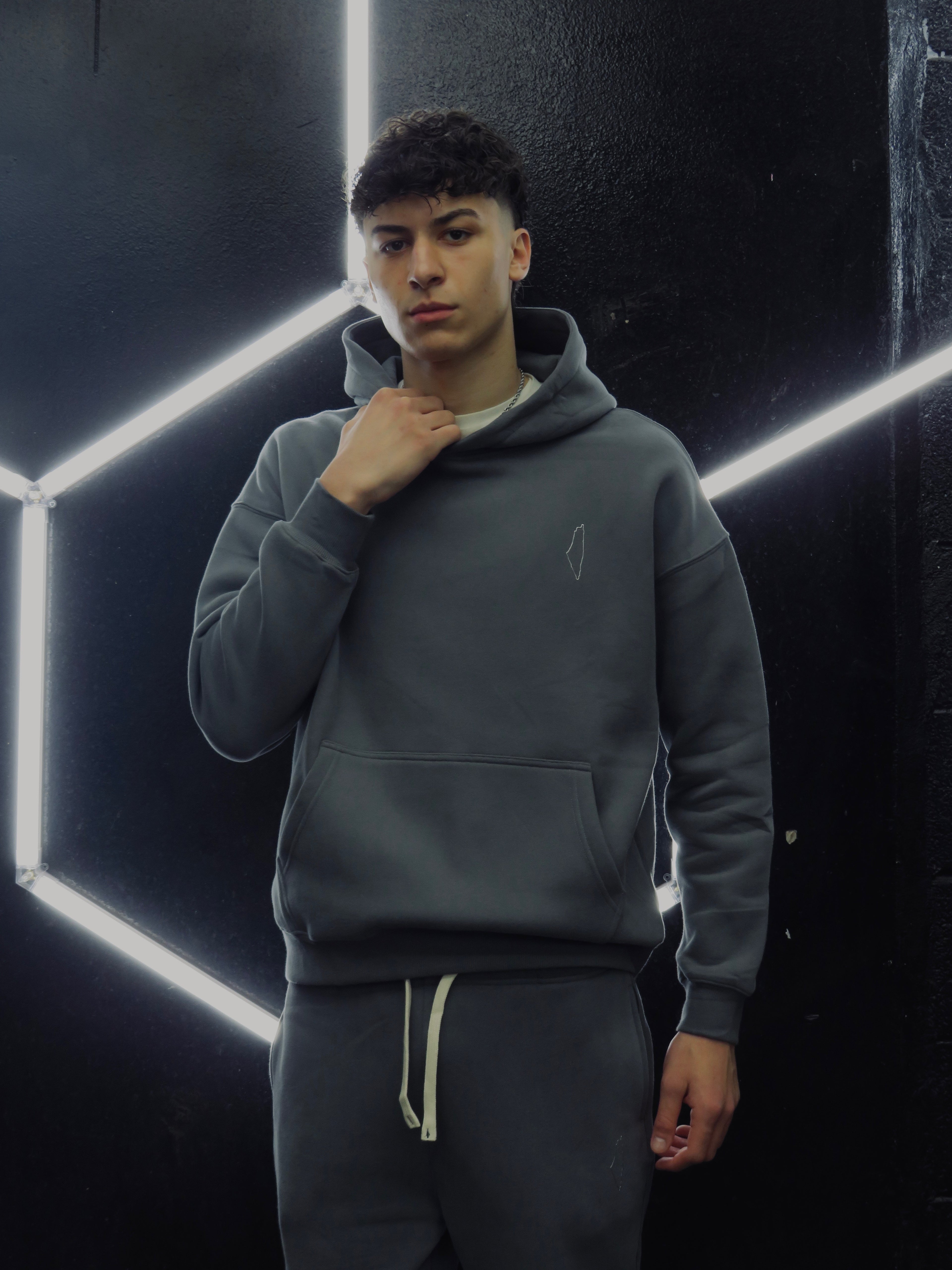 Grey Palestine Map Sweatsuit