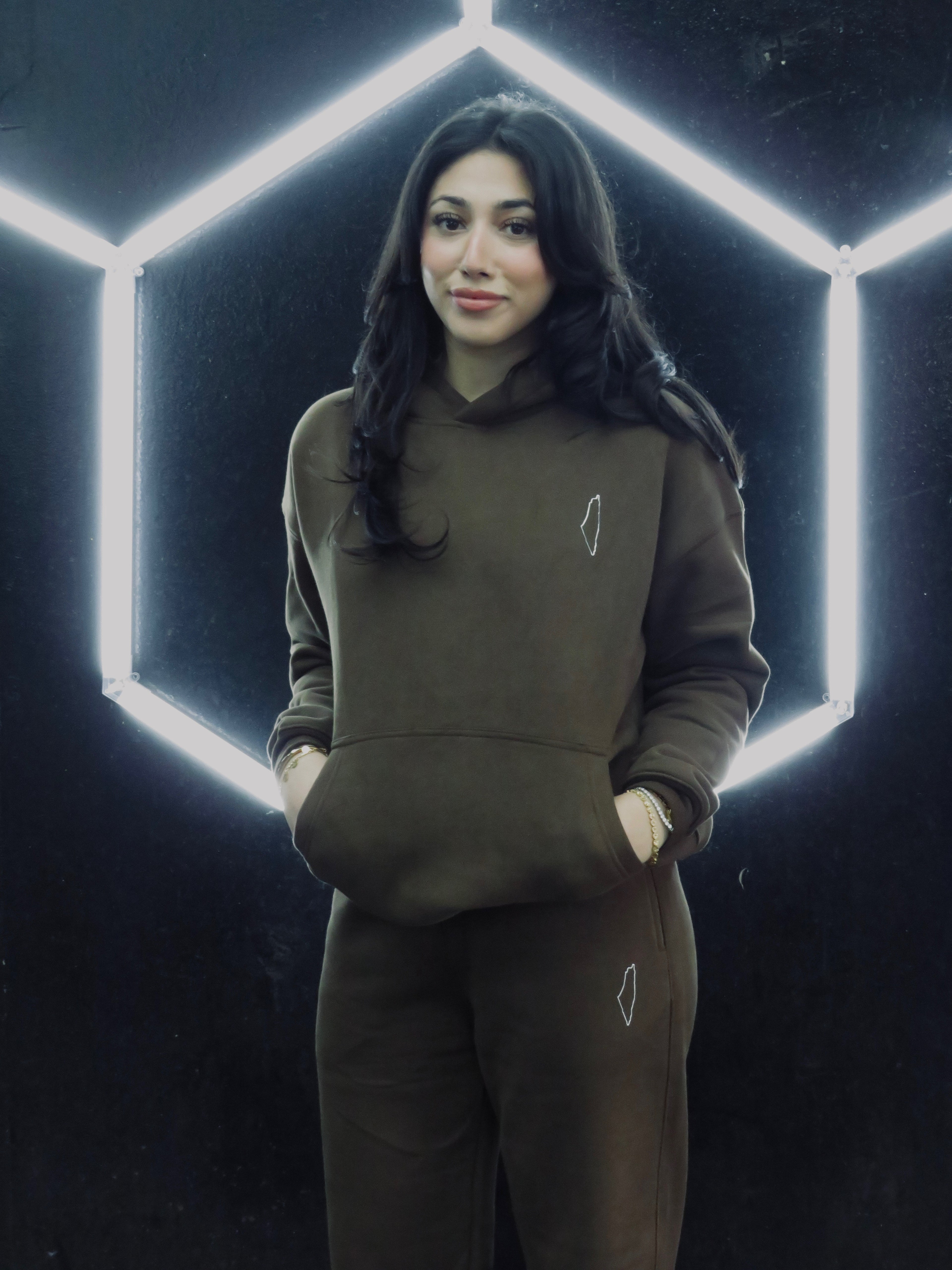 Brown Palestine Map Sweatsuit