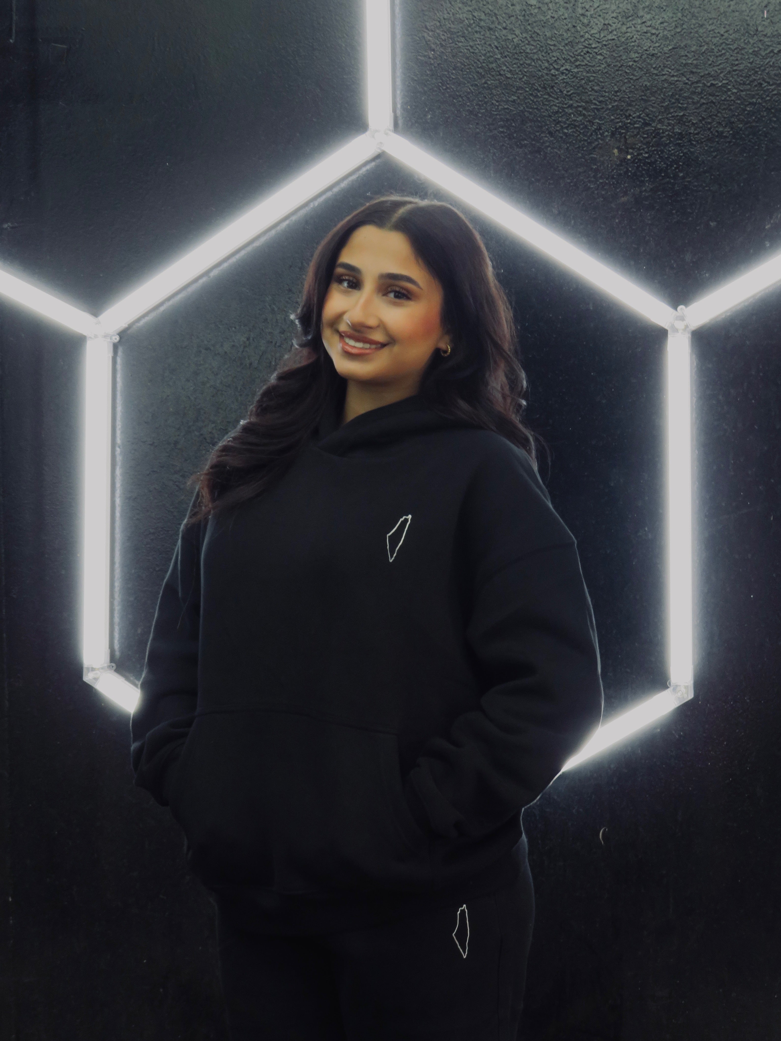 Black Palestine Map Sweatsuit